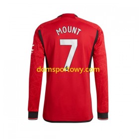 Koszulka Manchester United Mount 7 Domowe Koszulki Piłkarskie 2023-2024 Długi Rękaw